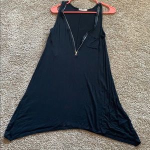 Black zipper dress
